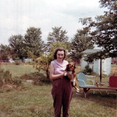 Julia (Judy) Kish Dorroughl Lady (dog)